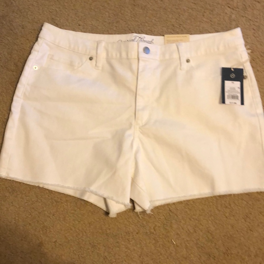 NWT White Denim Shorts